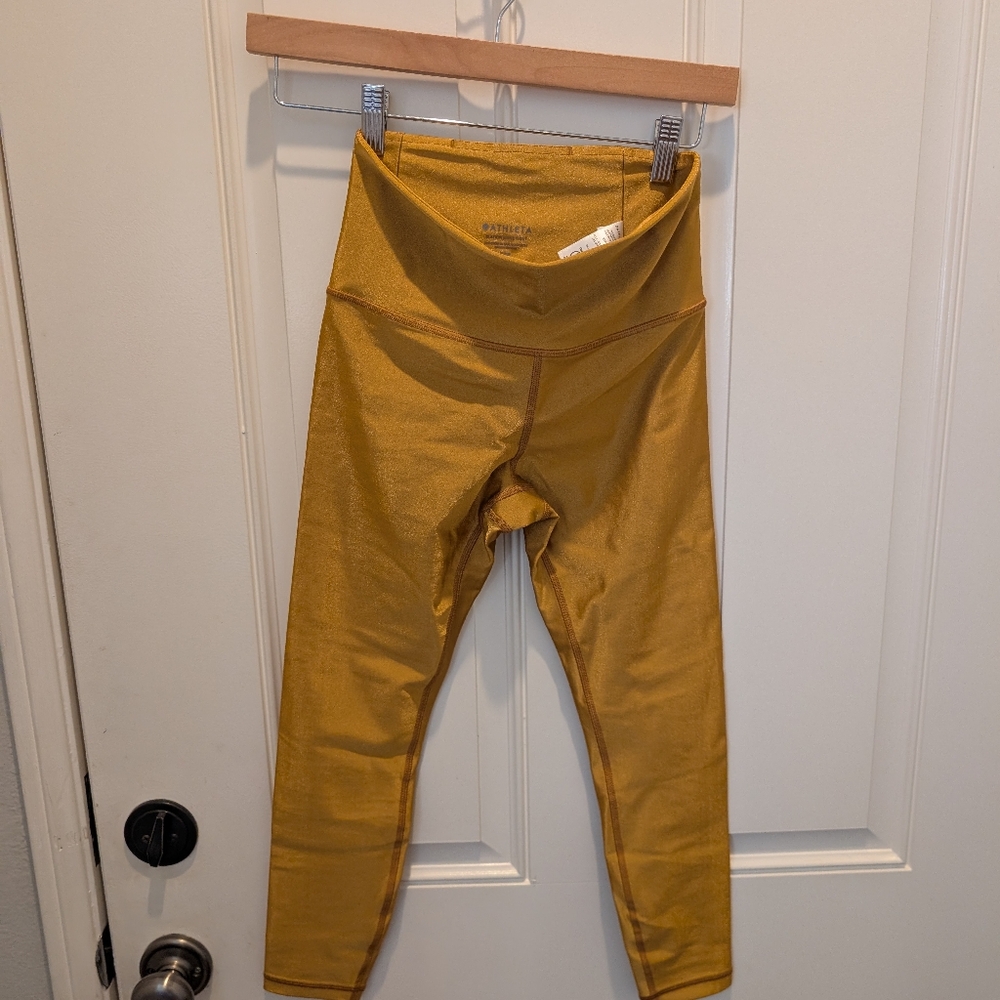 Athleta Mustard Yellow Leggings